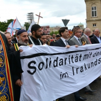 Demonstration in Stuttgart