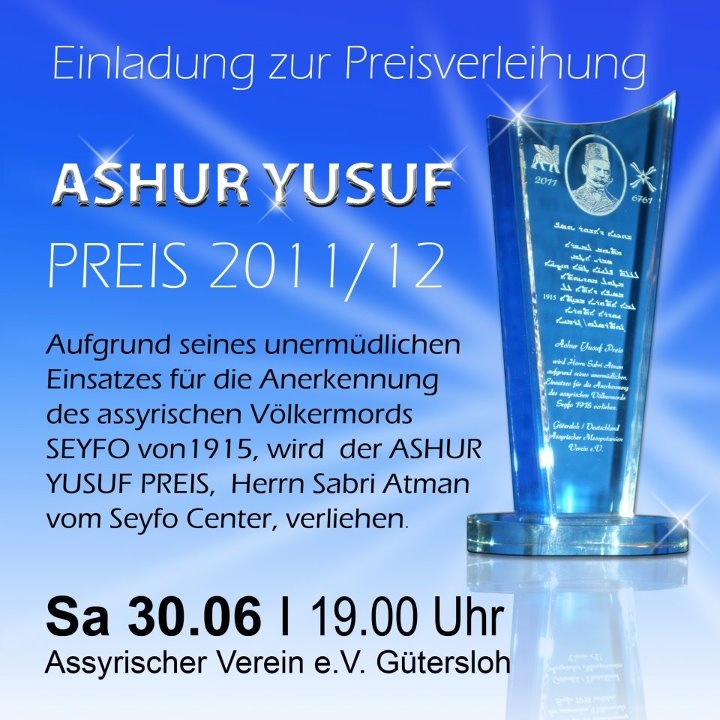Ashur Yusuf Preis 2011/12