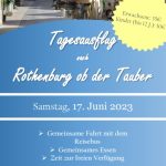 Tagesausflug nach Rothenburg ob der Tauber